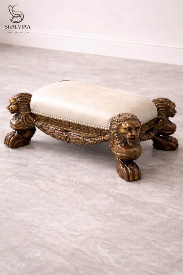 Guruji Chair with Lion Designs view 8