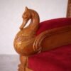 Guruji Singhasan Chair with Canopy in Teak Wood view 10