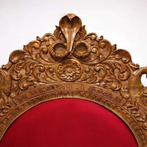 Traditional Guru Ji Chair Design with Canopy view 5