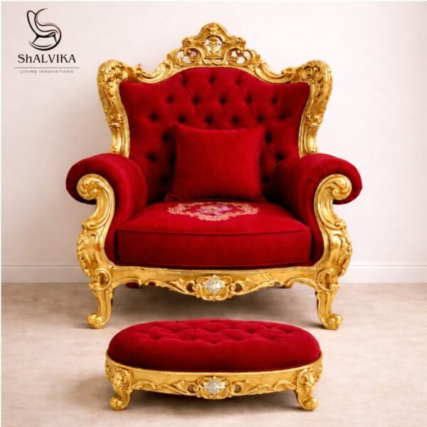 Wooden Chair for Guruji in Royal Finish