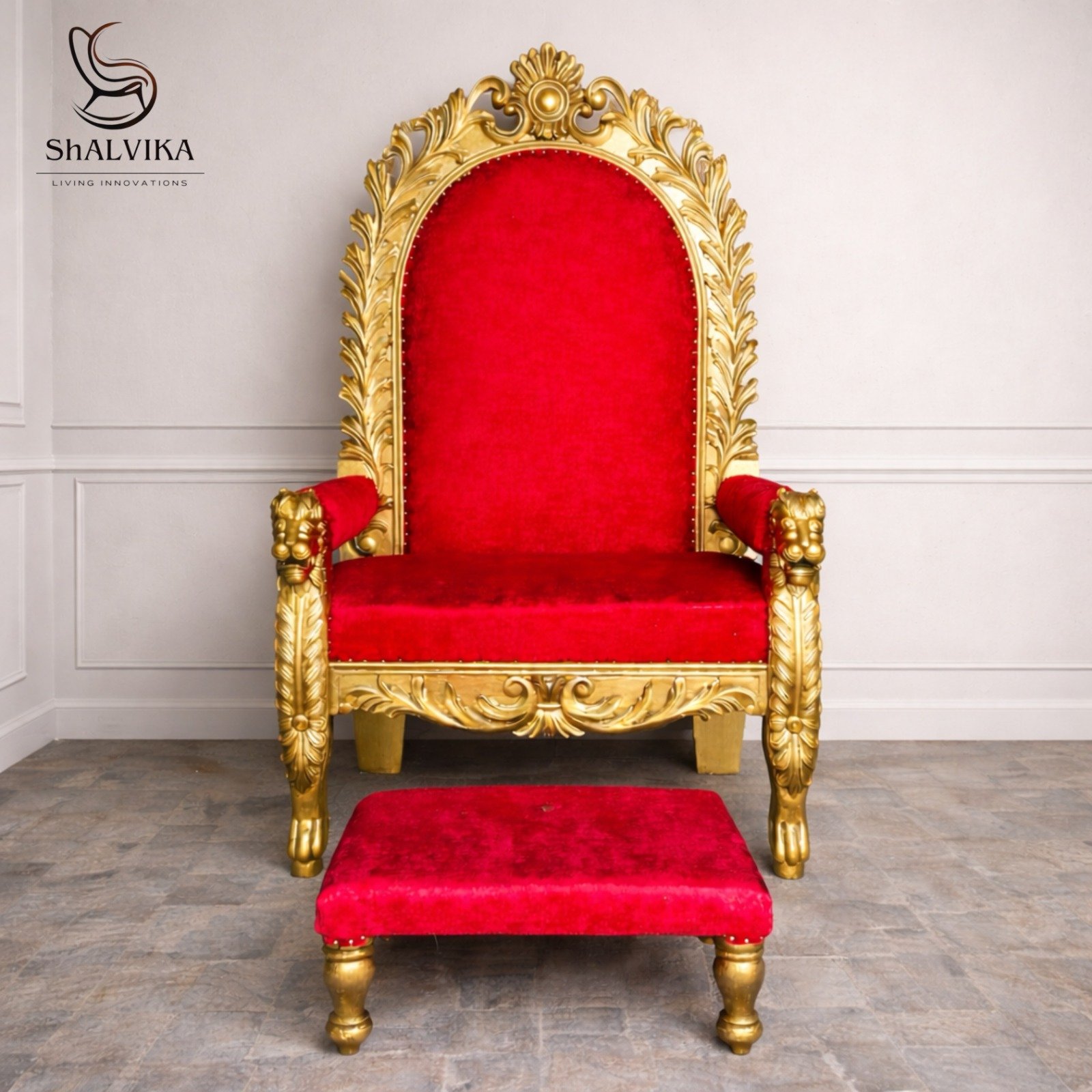 Wooden Guru Ji Chair By Shalvika Living view 3