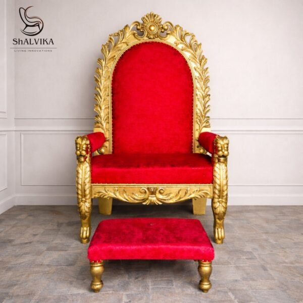 Wooden Guru Ji Chair By Shalvika Living