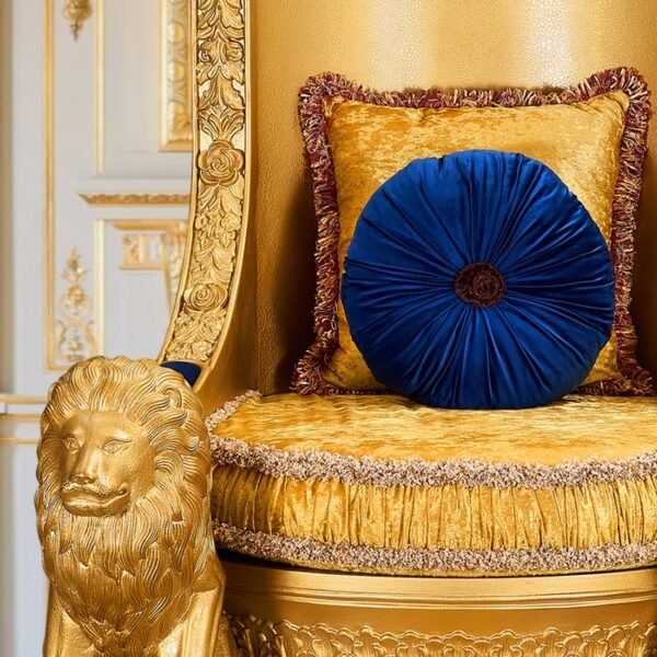 Wooden Handcrafted Design Guruji Chair – A Symbol of Divine Royalty view 7