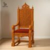 Wooden Handmade Design Guruji Chair By Shalvika Living view 6