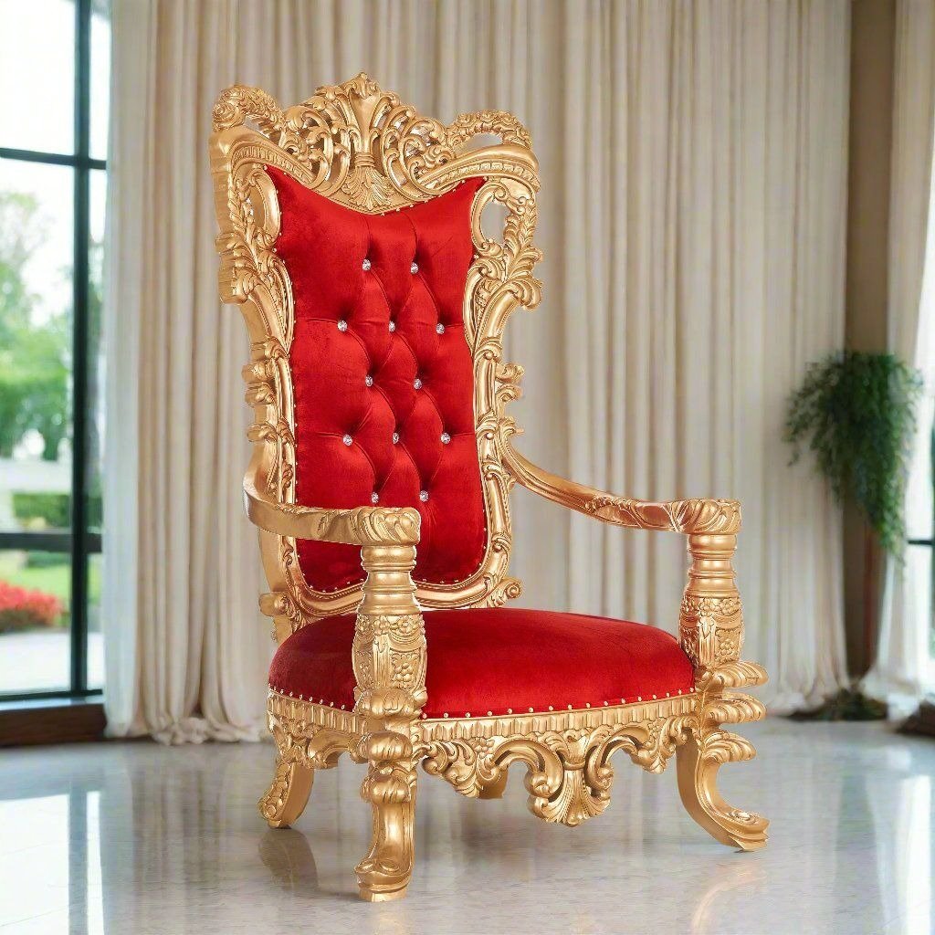 Wooden Handmade Design Maharaja Chair view 3