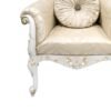 Wooden High Back Guruji Chair in White Duco Paint view 8