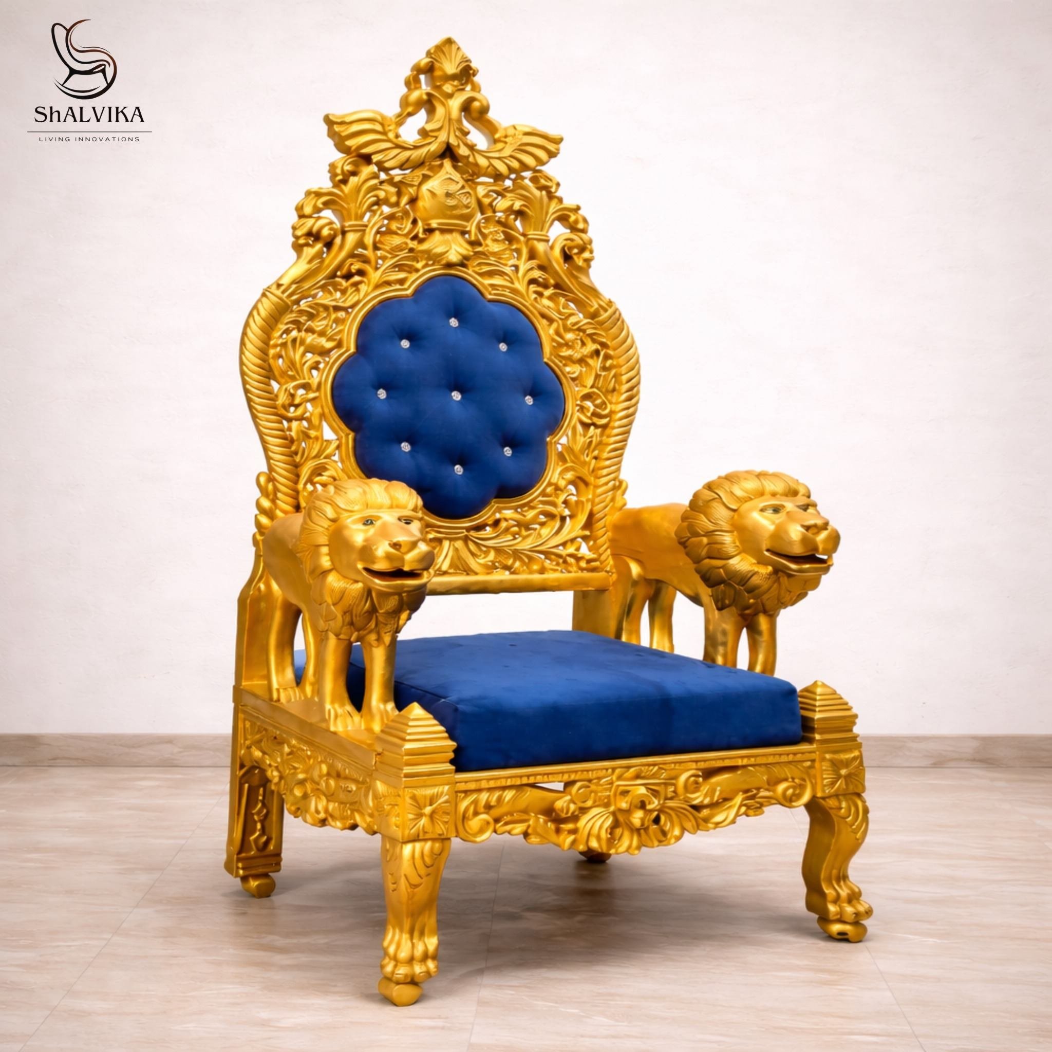 Wooden Royal Design Guru Ji Chair view 3