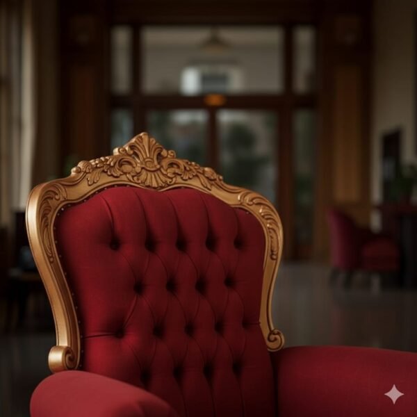 Wooden Royal Designer Guruji Chair view 4