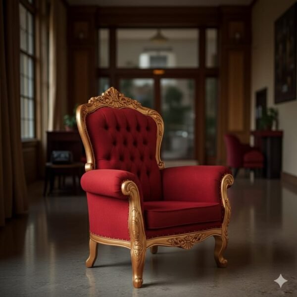 Wooden Royal Designer Guruji Chair view 6