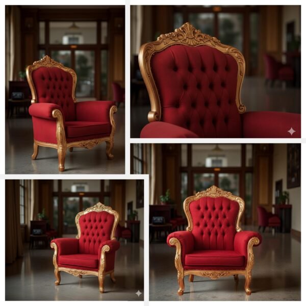 Wooden Royal Designer Guruji Chair view 7