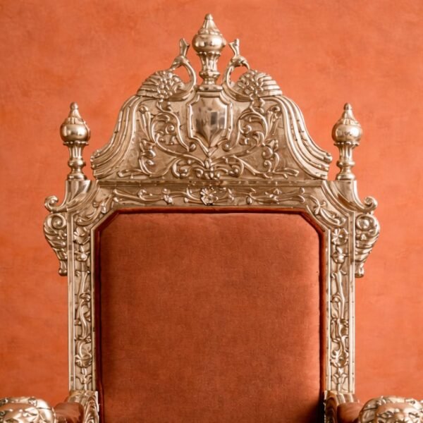 Wooden Royal Maharaja Style Guruji Chair in Teak Wood view 7