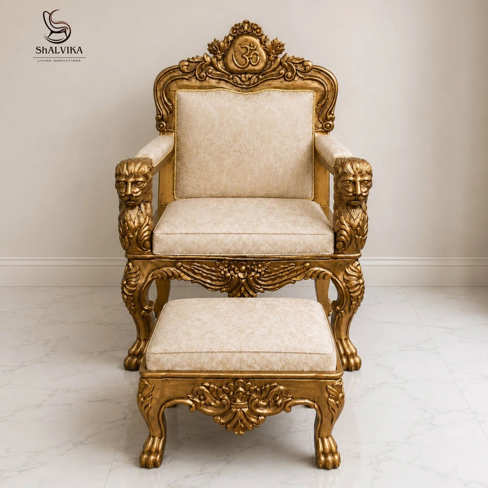 Royal Wooden Guruji Chair for Dharmacharya ji